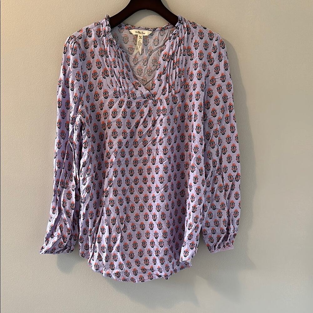 Matilda Jane Purple Ruched 3/4 Sleeve Blouse